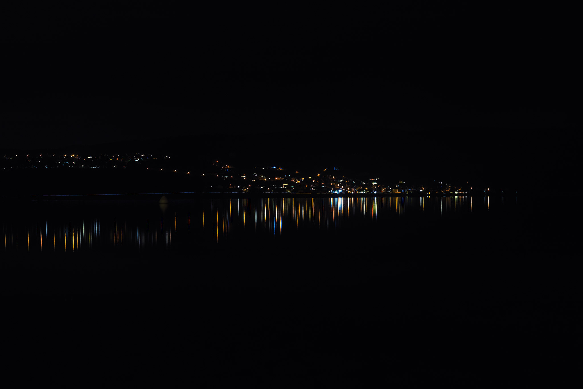 Insel Reichenau bei Nacht